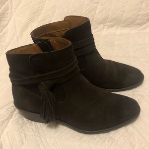 Dark Brown Suede booties